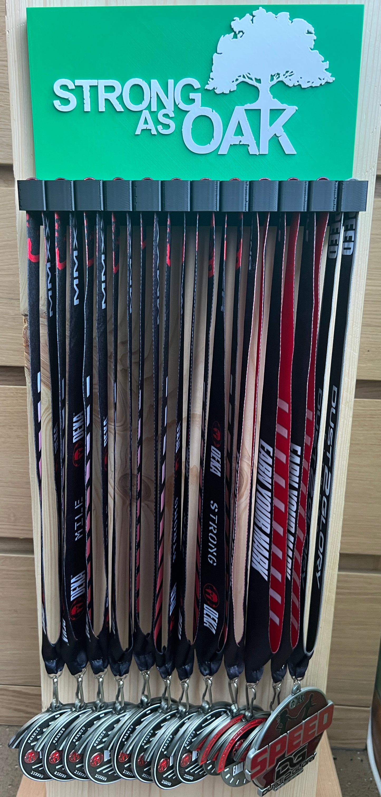 Strong As Oak Medal Rack