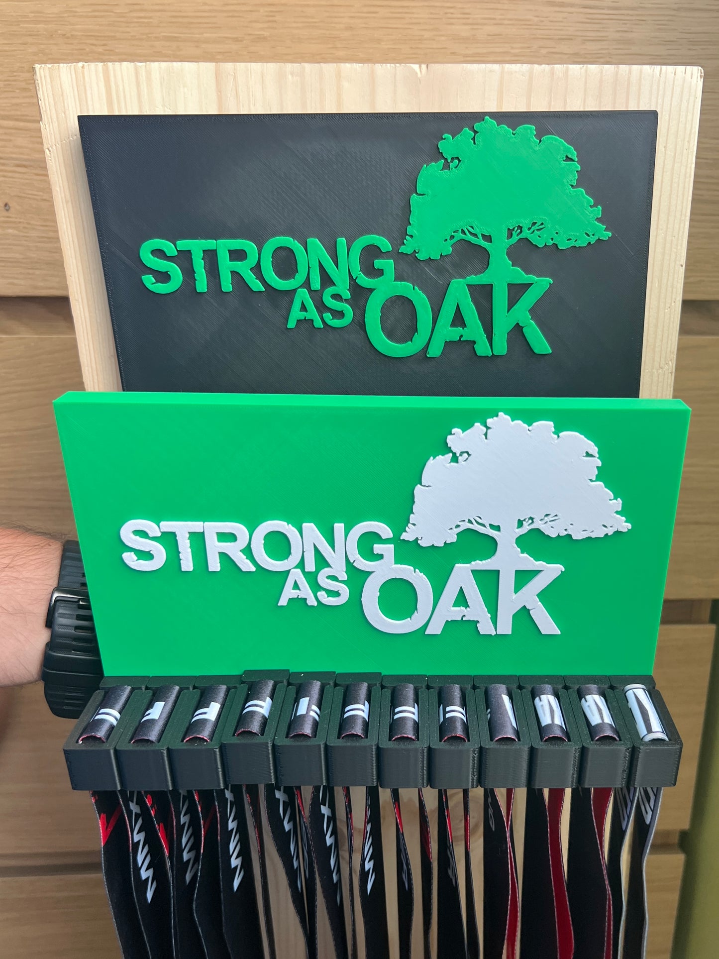 Strong As Oak Medal Rack